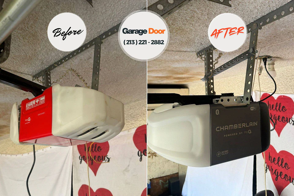 Before and after: garage door repair Fort Belknap Agency, MT